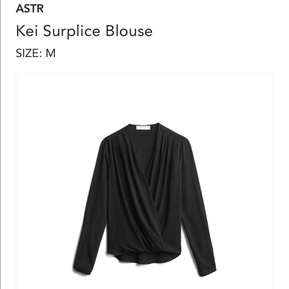 ASTR The Label Kei Surplice Blouse